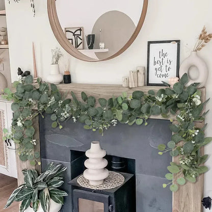 BowLift | Garland - EvaGreen - Artificial Eucalyptus - 2-Piece Set