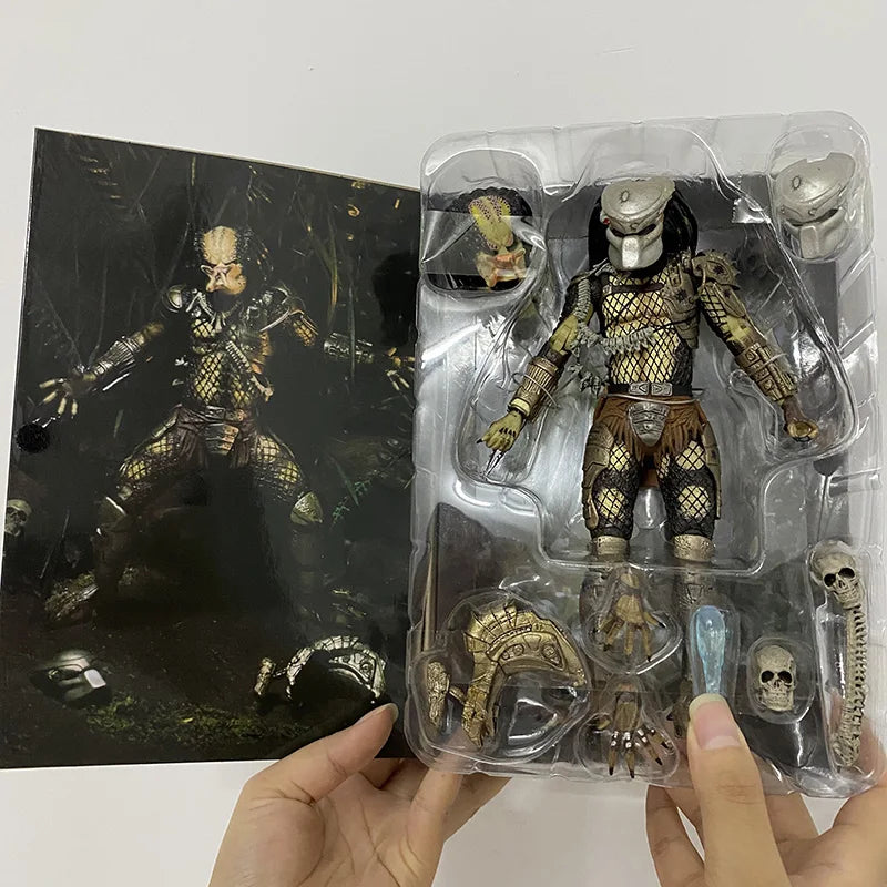 Movable Jungle Hunter Predator Action Figure - Alien Collectible for Kids, Perfect New Year Gift, 100% PVC Model