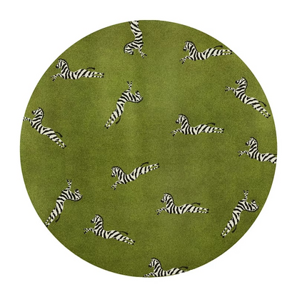 BowLift | Plush Round Leopard Pattern Area Rug – Soft Thickened Floor Mat for Bedroom or Living Room