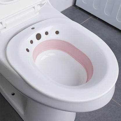 Skanto | Hemorrhoid Sitz Bath for Postpartum & Pregnant Women - Foldable, Hanging, Large Volume Private Care Solution