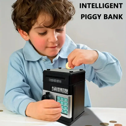 Skanto | Electronic Piggy Bank with Automatic Mini-Safe, Password Lock, and Coin Counter – The Ultimate Gift for Kids!