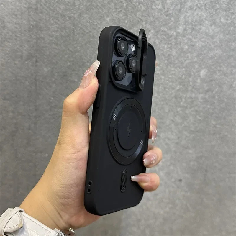 Skanto | Magnetic Soft Wristband Lens Protection iPhone Case