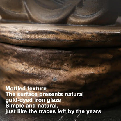 Meditative monk incense burner