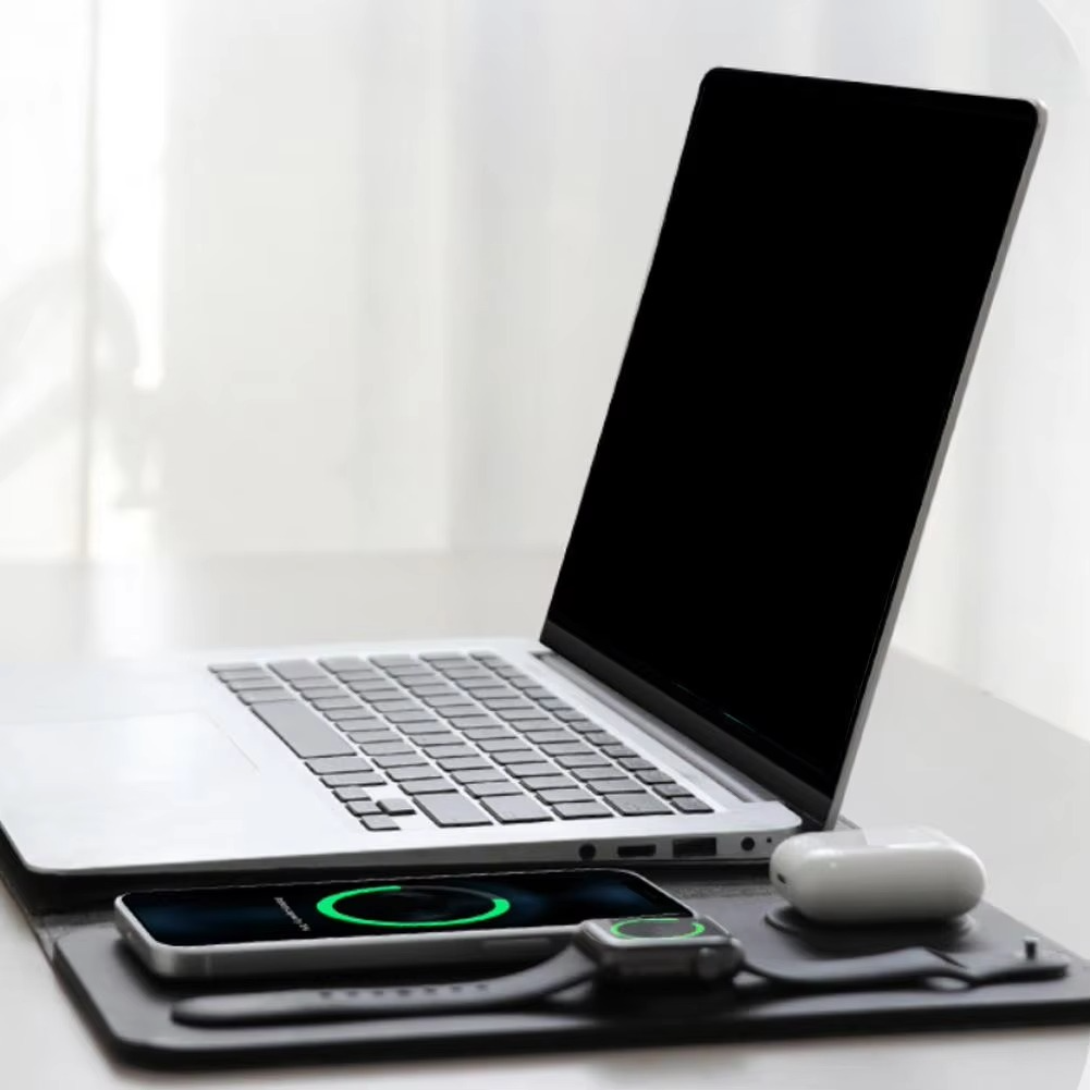 BowLift | Magnetic 3-in-1 Wireless Charging Laptop Sleeve with Mouse Pad &amp; Desk Mat