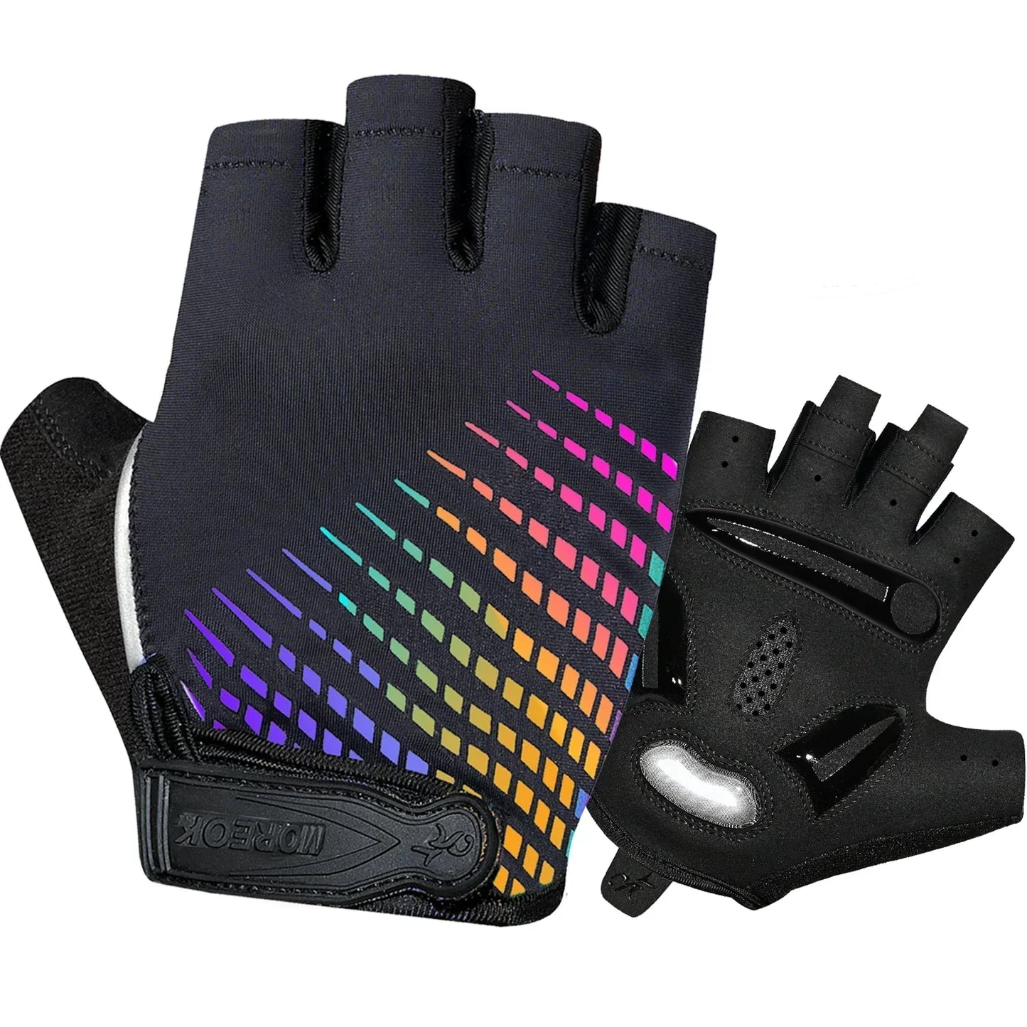 BowLift | RideEase Half Finger Cycling Gloves – Shock Absorbing, Breathable & Anti-Slip Gloves