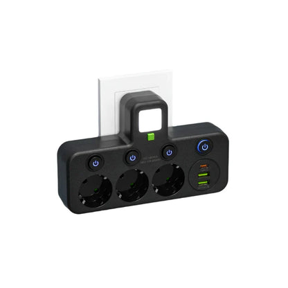 Skanto | VOLTRIQ ProLine Power Strip with Multiple Outlets, USB Type-C, and Surge Protection
