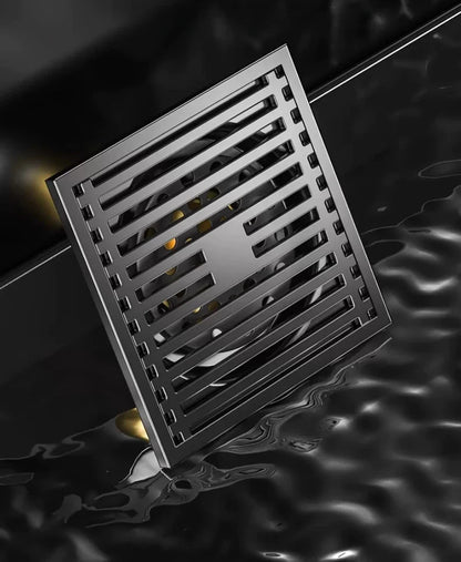 AquaShield Square Stainless Steel Floor Drain Karnz