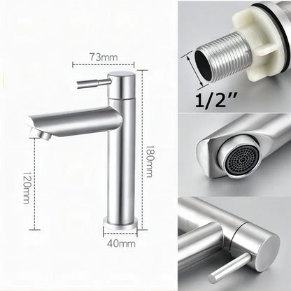 Skanto | Stylish Luxury Steel Basin Mixer for Bathroom