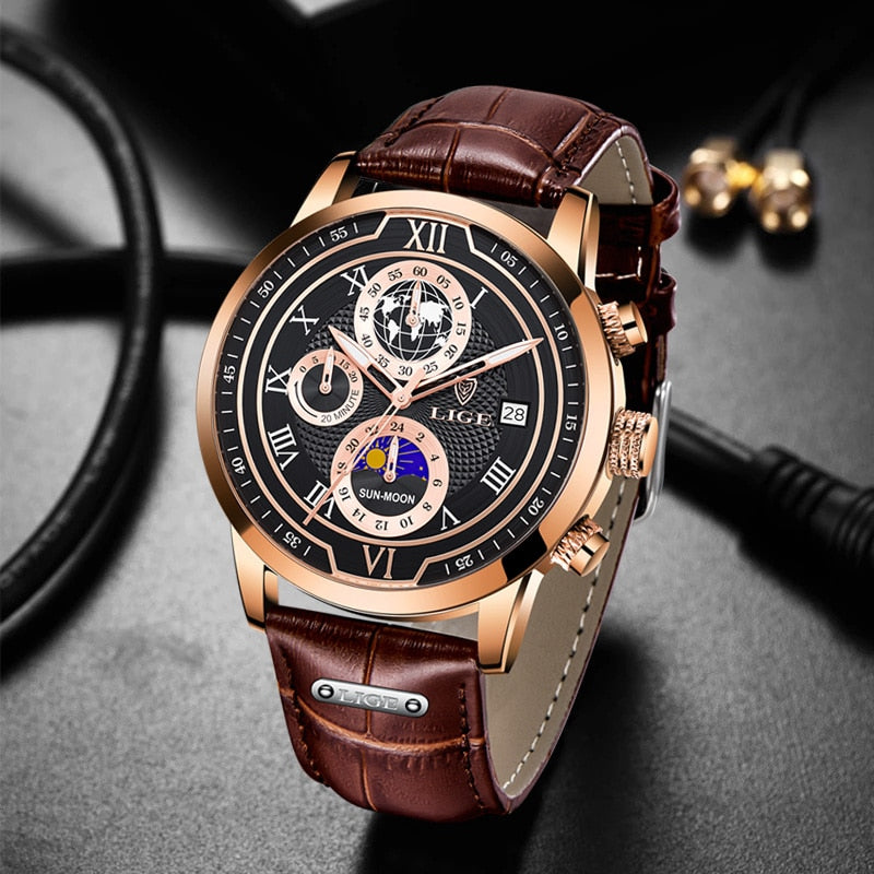 Skanto | Classic Chronograph Men's Watch | Stylish and Functional Luxury Wristwatch for Every Occasion