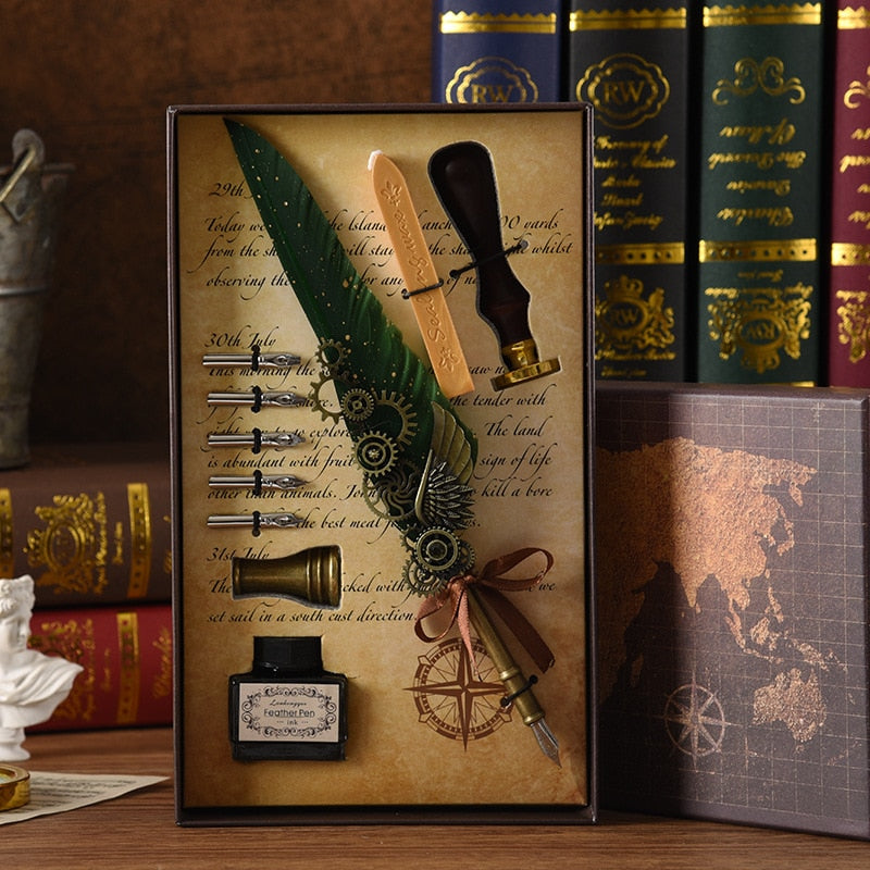 Brehn | Phoenix Feather Mechanical Calligraphy Pen Set