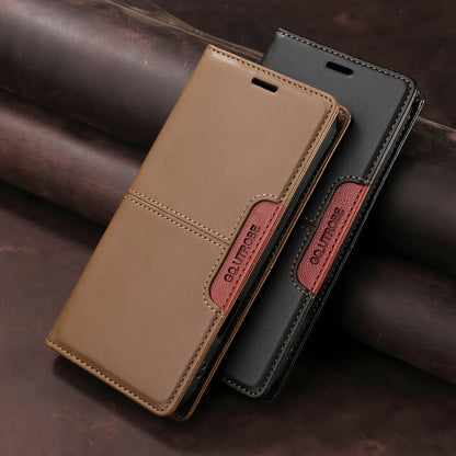 Sandsberg | RFID Leather iPhone 16/15 Magnetic Flip Wallet Case