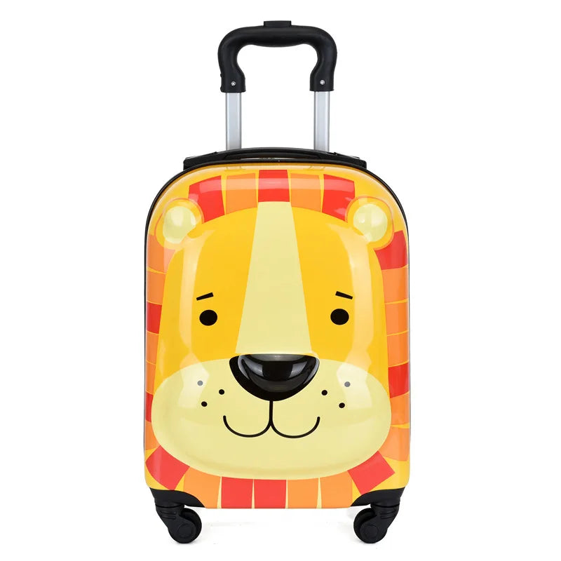 Sydney Kids Suitcase – 3D Animal Trolley with 360° Wheels and Adjustable Handle | Lightweight & Shockproof | Bowlift