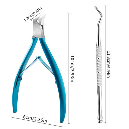 Skanto | MediVera | Ingrown & Thick Toenail Clippers | Professional Stainless Steel Nail Cutter | Precision Pliers for Foot Care & Podiatry