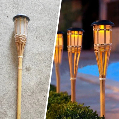 Skanto | Solar Torch 5-Piece Set | Flame Effect LED Garden Light | Solar Powered | Decorative Outdoor Light