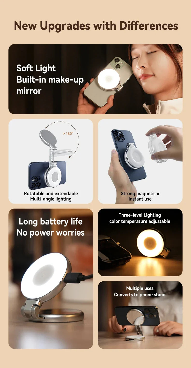 BowLift | Magsafe Adjustable Selfie Fill Light