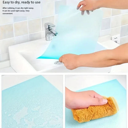 BowLift | FridgeGuard 4-piece set fridge mats | EVA material | Washable, mold resistant & anti-oil | For fridge, drawers & shelves