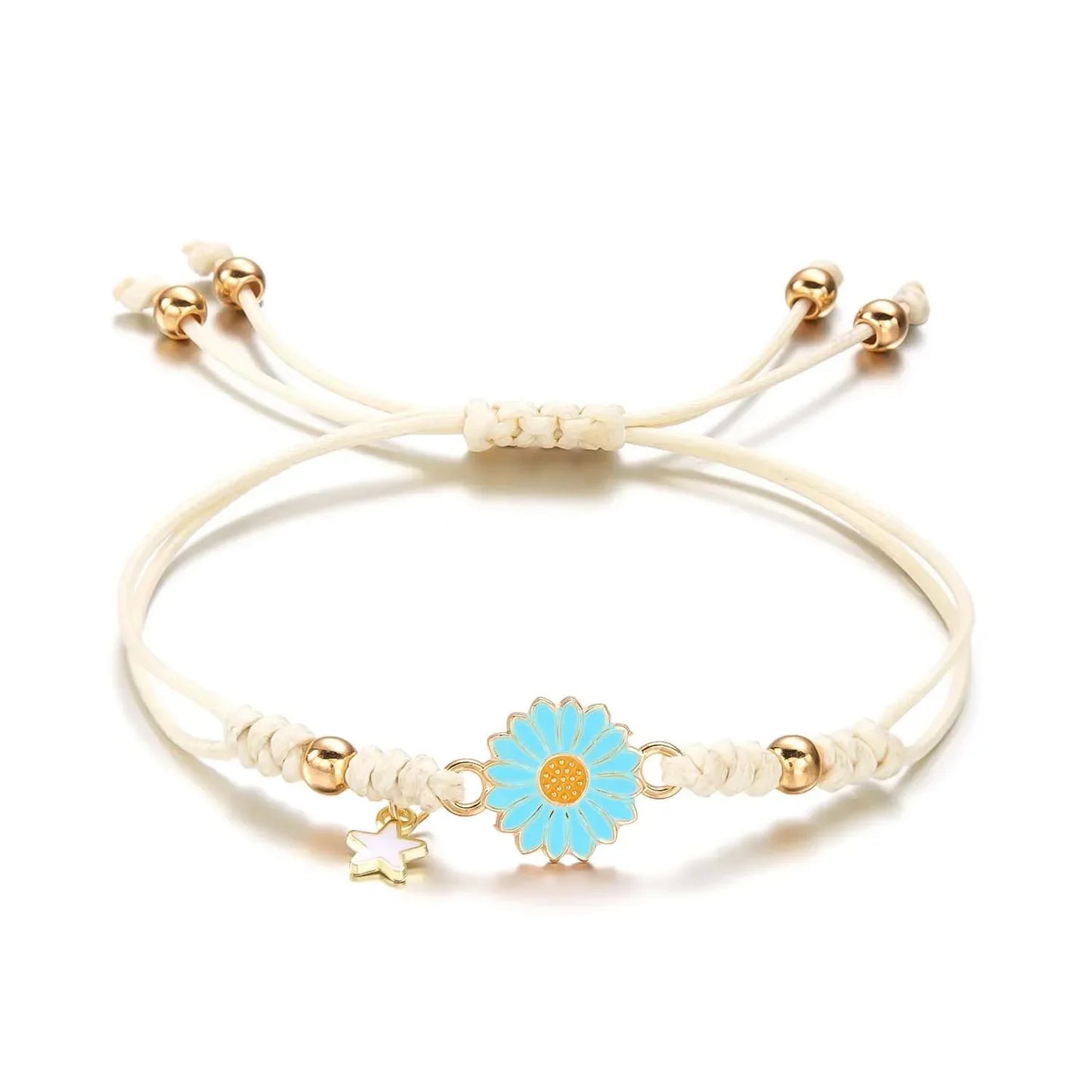 Skanto | Braided Feminine Flower Star Bracelet