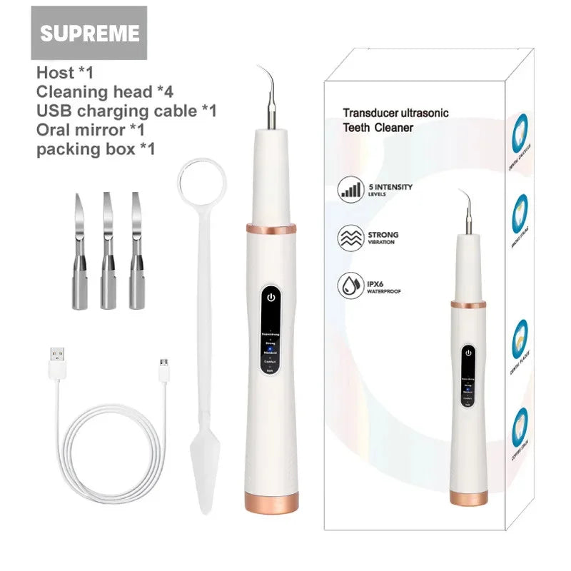 Skanto | DentoraSonic | Ultrasonic Dental Care Device for Dogs and Cats | 5-Level Tartar Remover | USB Charging