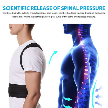 BowLift | Adjustable Back Brace Posture Corrector for Men and Women, Lumbar and Shoulder Support for Better Alignment