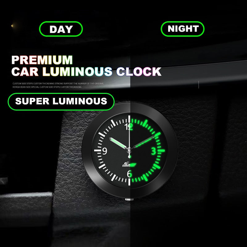 BowLift | Stick-On Car Dashboard Luminous Clock