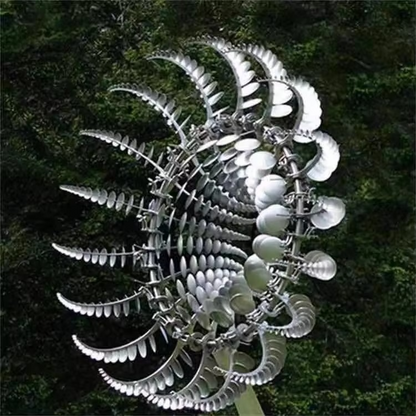 BowLift | Enchanting Solar-Powered 3D Kinetic Wind Sculpture for Gardens