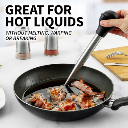 Flavora Marinade Injector | With 2 Needles & Cleaning Brush | For liquid & viscous marinades | Stainless Steel & Silicone