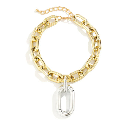 BowLift | Chunky Two Tone Paperclip Bold Necklace