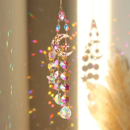 Skanto | Radiant Moonlit Quartz Prism Suncatcher