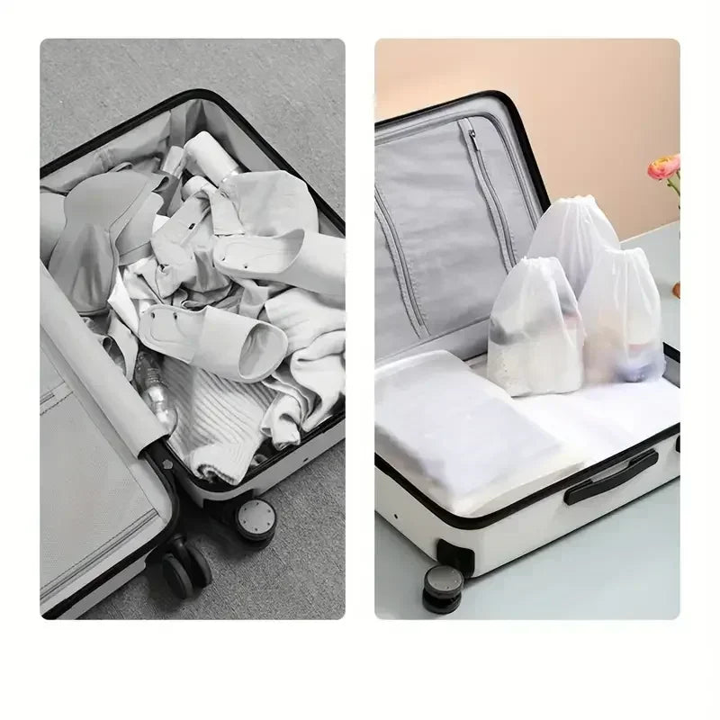 Travix Shoe Bag Set | Waterproof & Transparent | 10-Pack | For Travel & Everyday Use
