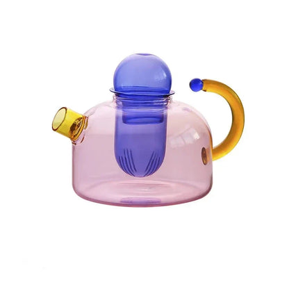 Brehn | Contrasting Color Glass Tea Set