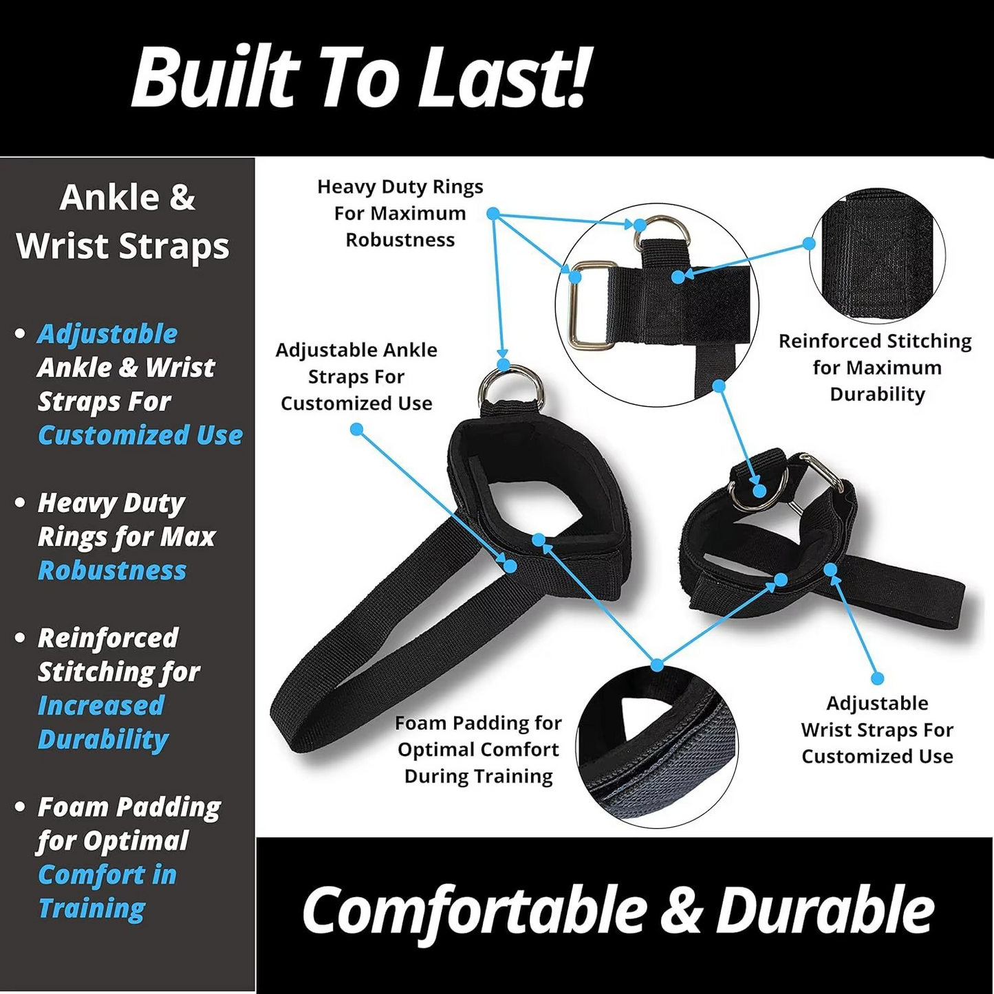 BowLift | Resistance Training Belt Set for Leg and Core Strength