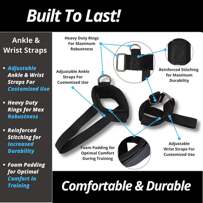 BowLift | Resistance Training Belt Set for Leg and Core Strength