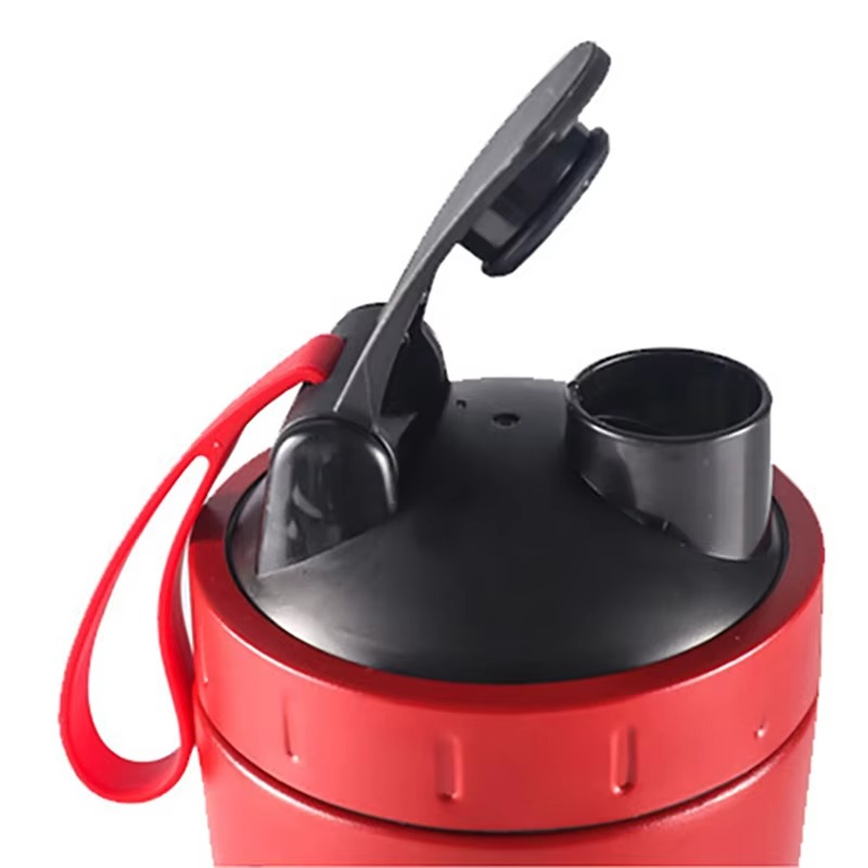 BowLift | Stainless Steel 24oz Sports Shaker Bottle with Measurement Scale for Gym and Outdoor Fitness