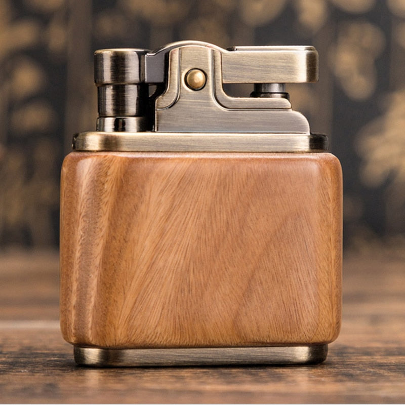 Wooden Vintage Spark Kerosene Lighter | Bowlift