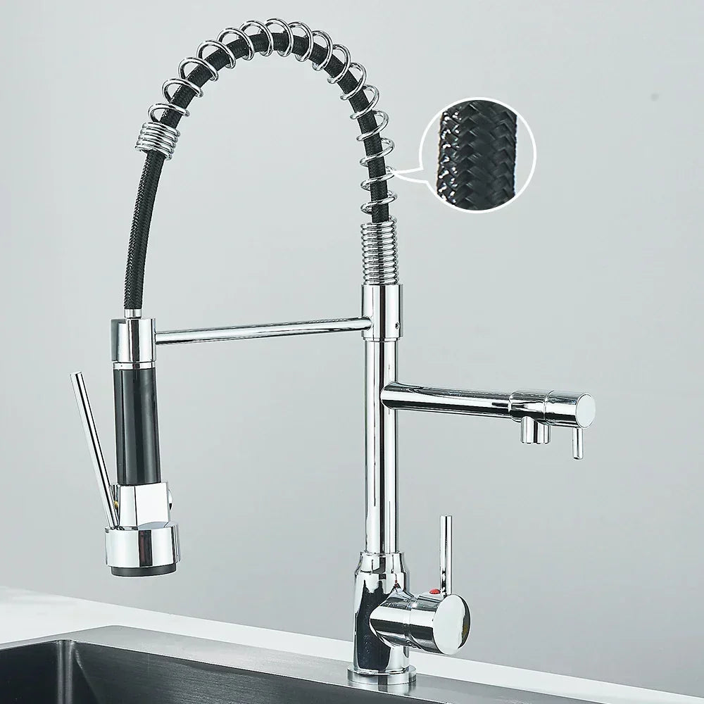 HydroFlex – Modern Kitchen Faucet with Dual Spray Skanto