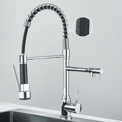 HydroFlex – Modern Kitchen Faucet with Dual Spray Skanto