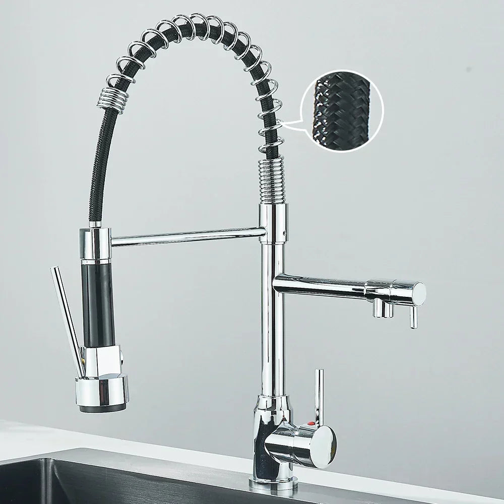 Skanto | SpringFlow – Kitchen Faucet with Double Outlet