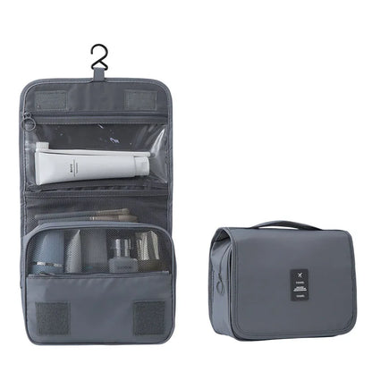 BowLift | Travel toiletry bag for hanging | 6 compartments & moisture compartment | Compact & versatile | Water-repellent polyester