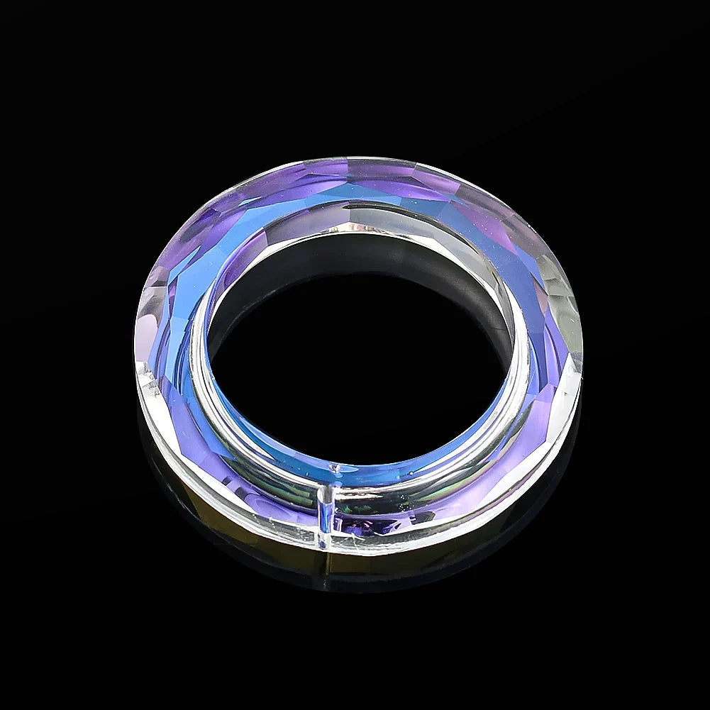 BowLift | Crystal Suncatcher LumiRing 50 | Ø 50 cm | Glass Prism for Windows, Garden & Decor | Rainbow Catcher for Light Plays