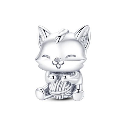 Skanto | 925 Silver Golden Leopard Charm Beads Colorful Chameleon Rhinoceros Lion Scarab Cat Pendant Compatible with Original Pandora Bracelet Jewelry