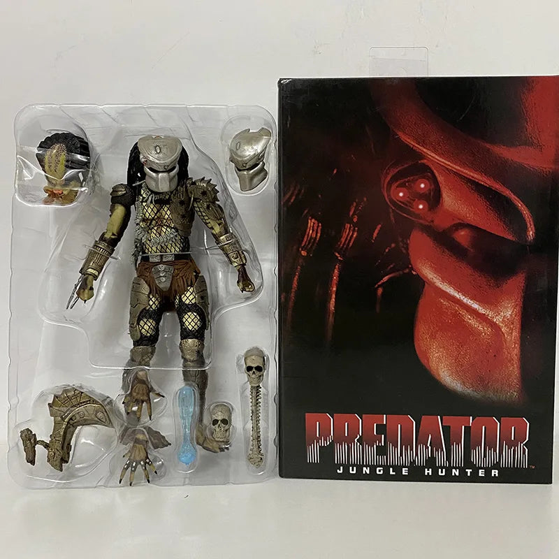 Movable Jungle Hunter Predator Action Figure - Alien Collectible for Kids, Perfect New Year Gift, 100% PVC Model