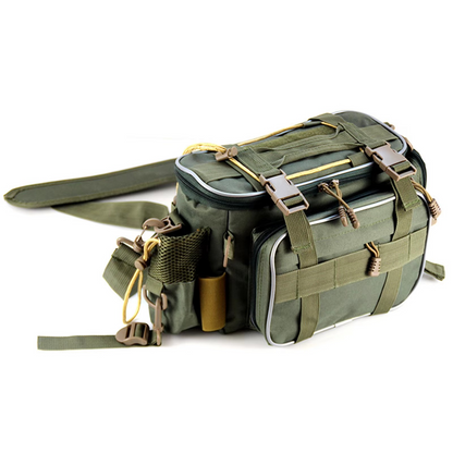 BowLift | Multi-Pocket Fishing Tackle Bag and Gear Organizer Waist Pack Messenger Handbag