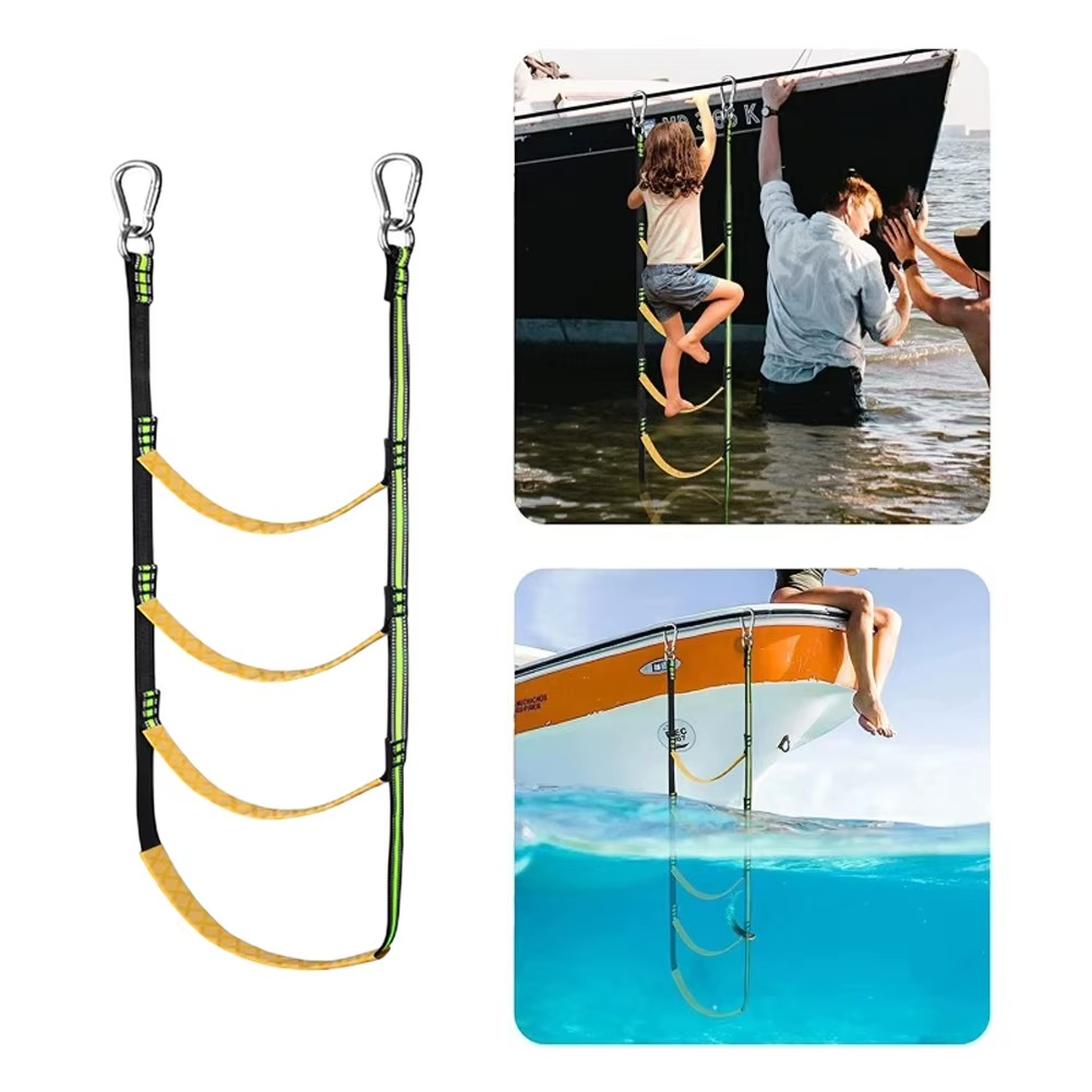 BowLift | Portable Nylon Rope Boat Ladder for Easy Boarding