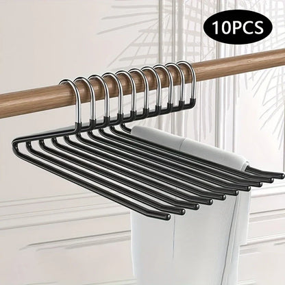 BowLift | Clothoria | Open Pants Hangers | Space-Saving & Stable | Metal with Anti-Rust Coating