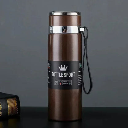 Skanto Stainless Steel Thermos 1L – Insulated Bottle for Keeping Water Cold and Hot, Tea, Coffee