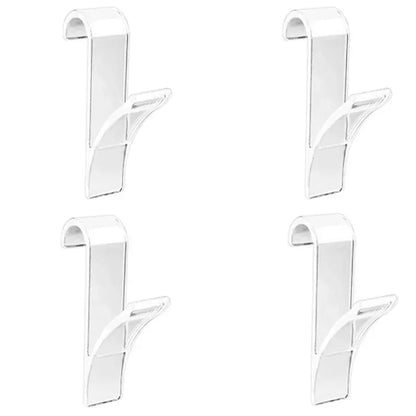 BowLift | HeatHook Radiator Hooks Set | 4-Pack | Space-Saving & Transparent | For Bath & Kitchen