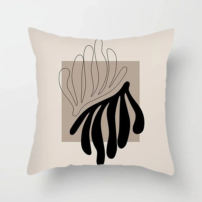 Modern Art Abstract Pattern Decorative Pillow Covers Creative Line Sofa Chair Cushion Cover Home Office Decor | Skanto