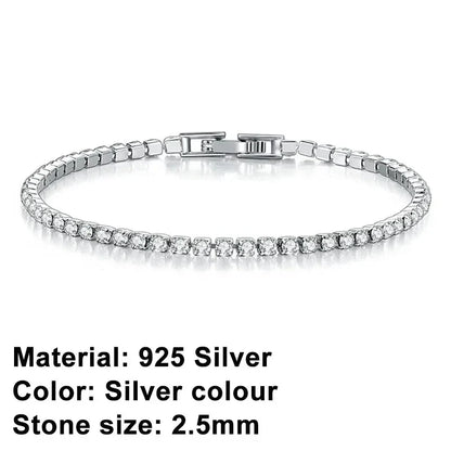 Brehn | Tennis Bracelet – Shine with Attitude: Sterling Silver Elegance and Hip-Hop Flair!
