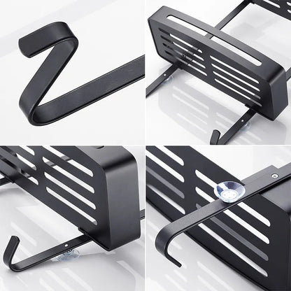 BowLift | Sleek Shower Nail-Free Dual Layer Organizer Rack