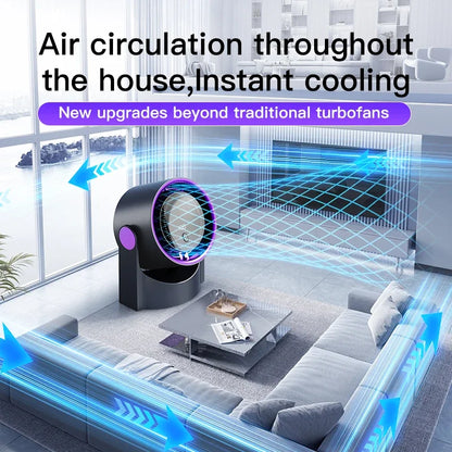 BowLift | Airiqo Bladeless USB Fan | 100 Levels | Whisper Quiet & Energy Efficient | Portable & Wall Mountable